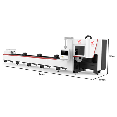 6012 Metal Round Square Tube Laser Cutting Machine Automatic Cnc Laser Tube Cutter 4000 KG